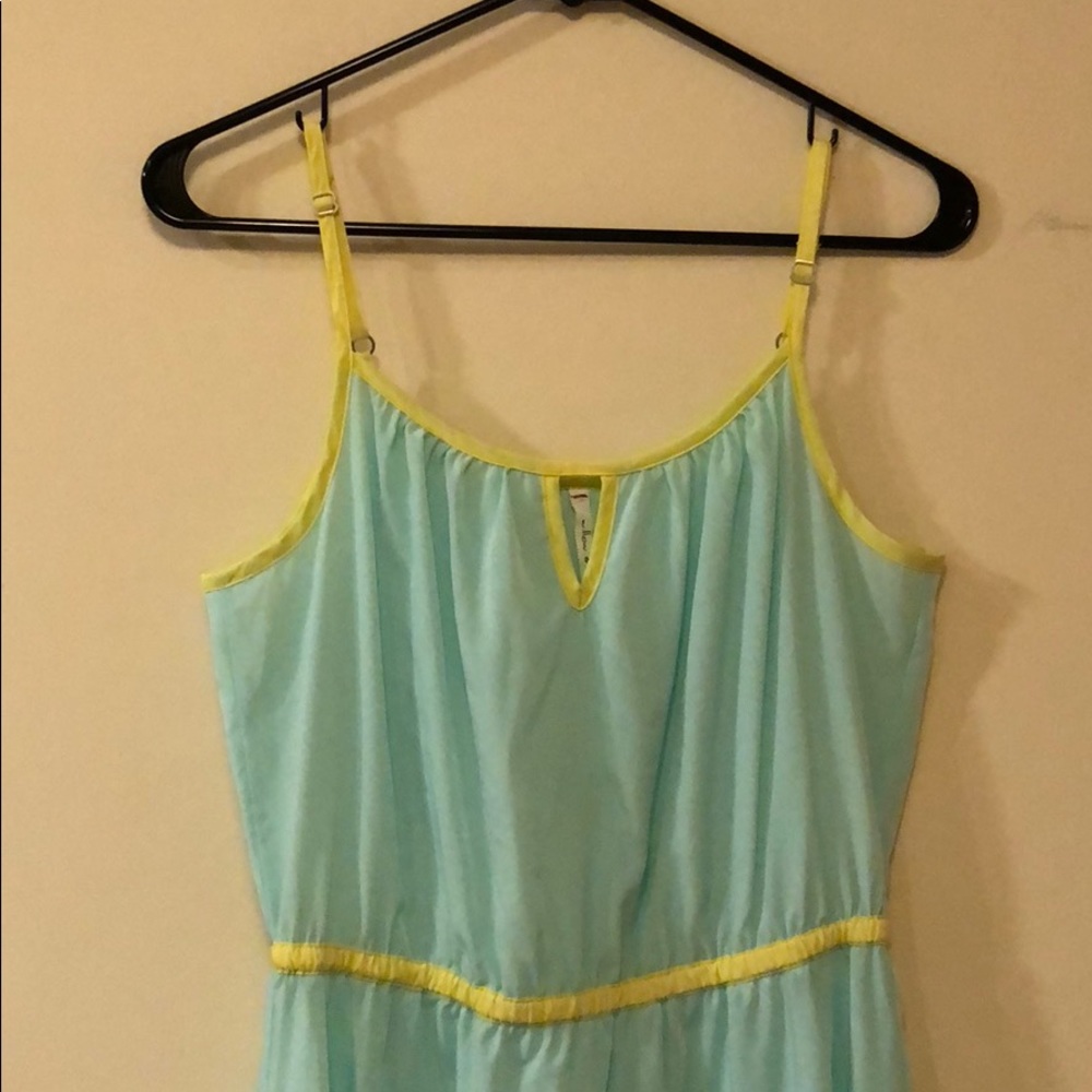 High low color block dress